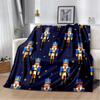3D Nutcracker Christmas Tree Soft Plush Blanket,Flannel Blanket Throw Blanket for Living Room Bedroom Bed Sofa Picnic Cover Kids