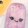 1/4Pcs Ice Stick Stress Relief Toy Smiling Ice Cream Squeeze Toy Slow Rising Clear Glitter Ice Stick Fidget Toy Decompression Relaxation Tool