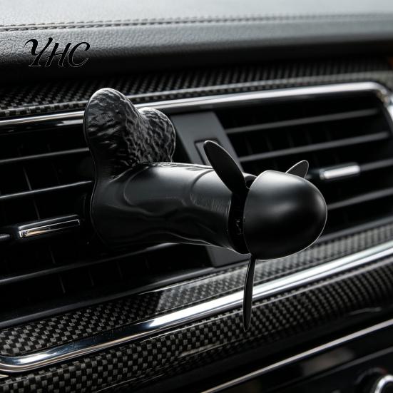 Durable Car Vent Accessory Funny Air Freshener Clip, Novelty Aromatherapy Diffuser, Rotating Propeller Automotive Fragrance Diffuser Clip Outlet