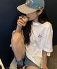 GRAVER [Unisex] Small Drawing Smile Short Sleeve T-Shirt_3 Colors