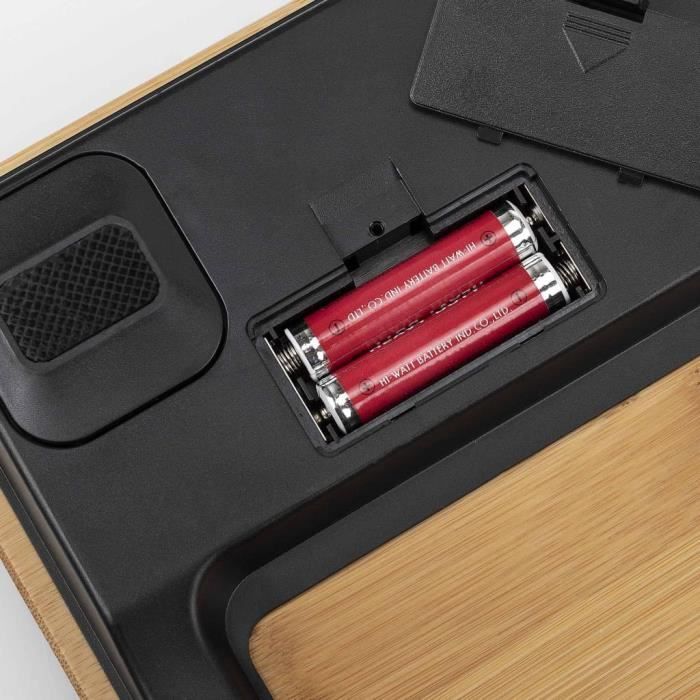 Tristar Pèse-personne de salle de bain 180 kg Bambou