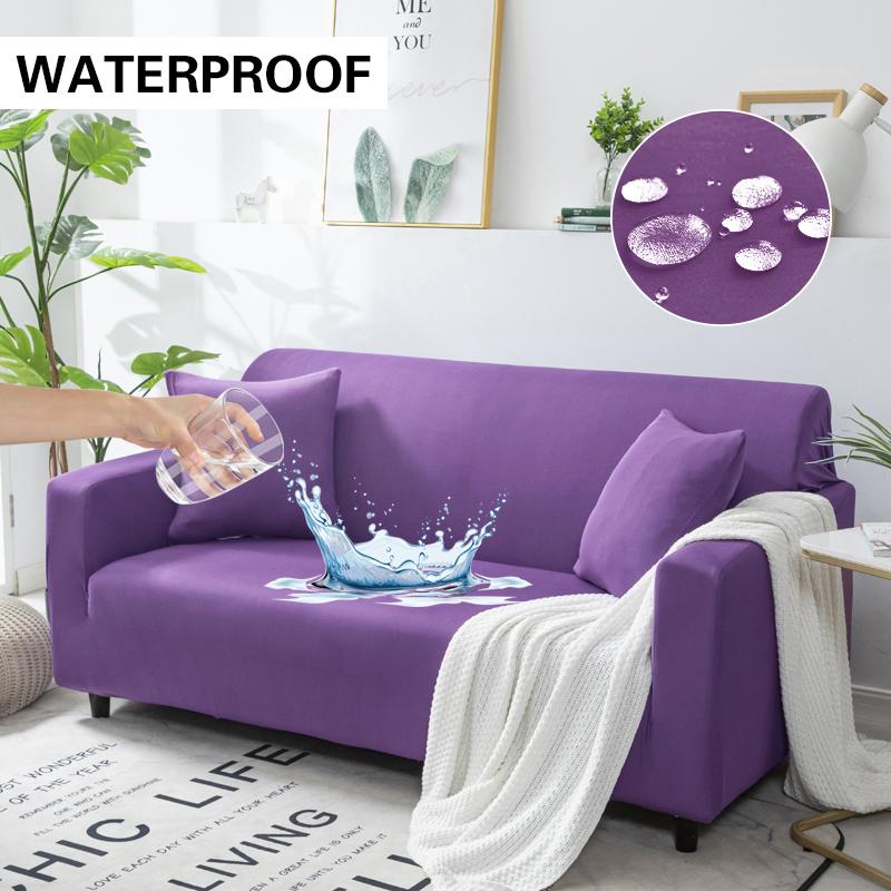 Waterproof Sofa Slipcover Stretch Couch Cover Pet Friendly Sofa Covers For Living Room Furniture Protector With Elastic Bottom