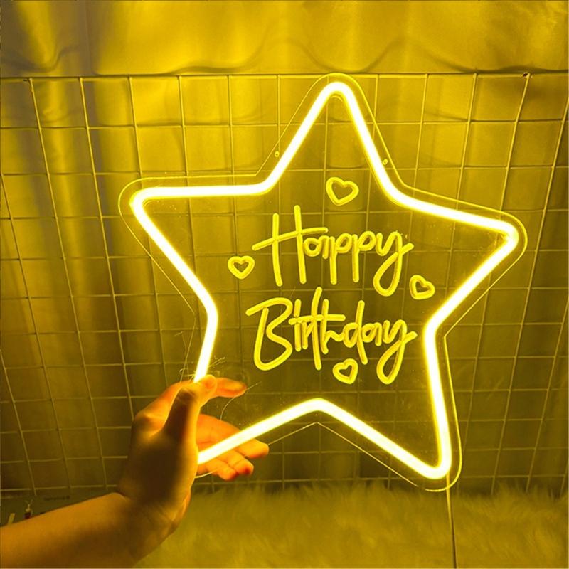 Bright LED Neons Light For Birthday Party Decors With Shatterproof Design And Energy Saving Feature