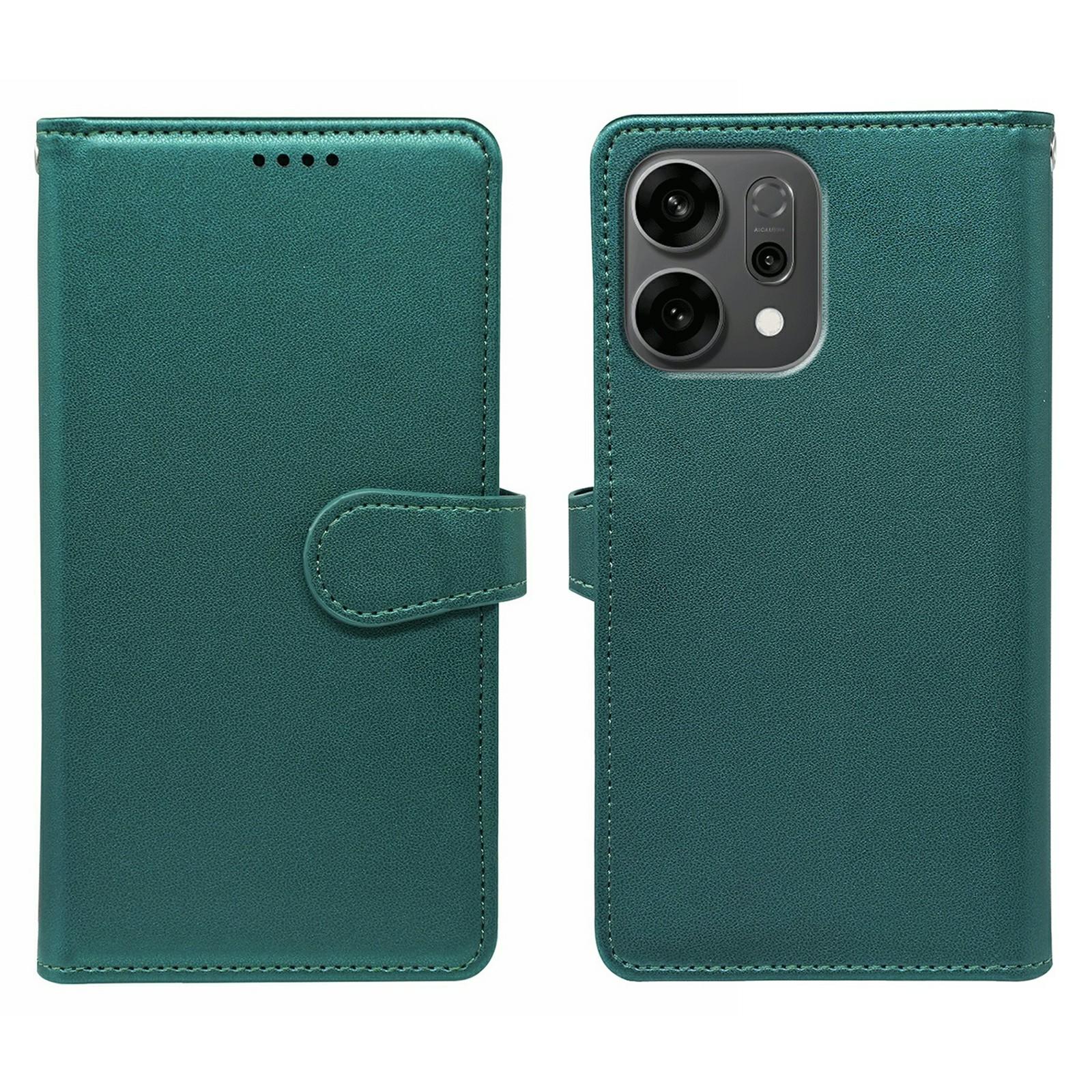 

Для Oppo Reno14 5G (Глобальний) Чохол з 9 відділеннями для карток, ПУ шкіра, підставка, чохол для телефону Green