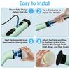 Electric Rechargeable Spin Scrubber with 9 Replaceable Heads Adjustable Extension Rod and Gloves for Cleaning