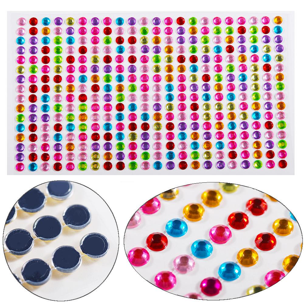 3-6mm Electric syllable face stickers eyebrows face stickers diamond nail art pearl stickers masquerade face decoration diamonds