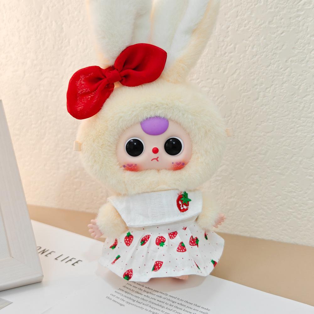 Macaron Little Rabbit Doll Clothes: Cute Pendant, Outfit for 3-Year-Old, Blind Box Edition