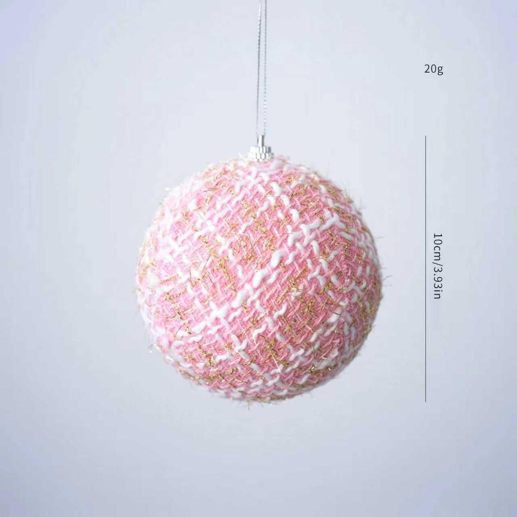 Pink Foam Christmas Ball Ornament - DIY Tree Decoration Topper