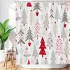 Various Style Shower Curtain With Hooks Waterproof Easy Clean Simple Install For Home Hotel Dorm Bathroom