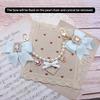 Handmade Bow Pearl Rhinestone Heart Pendant Charm Bag Accessories Japanese Sweet Lolita Style DIY Bag Chain Decoration