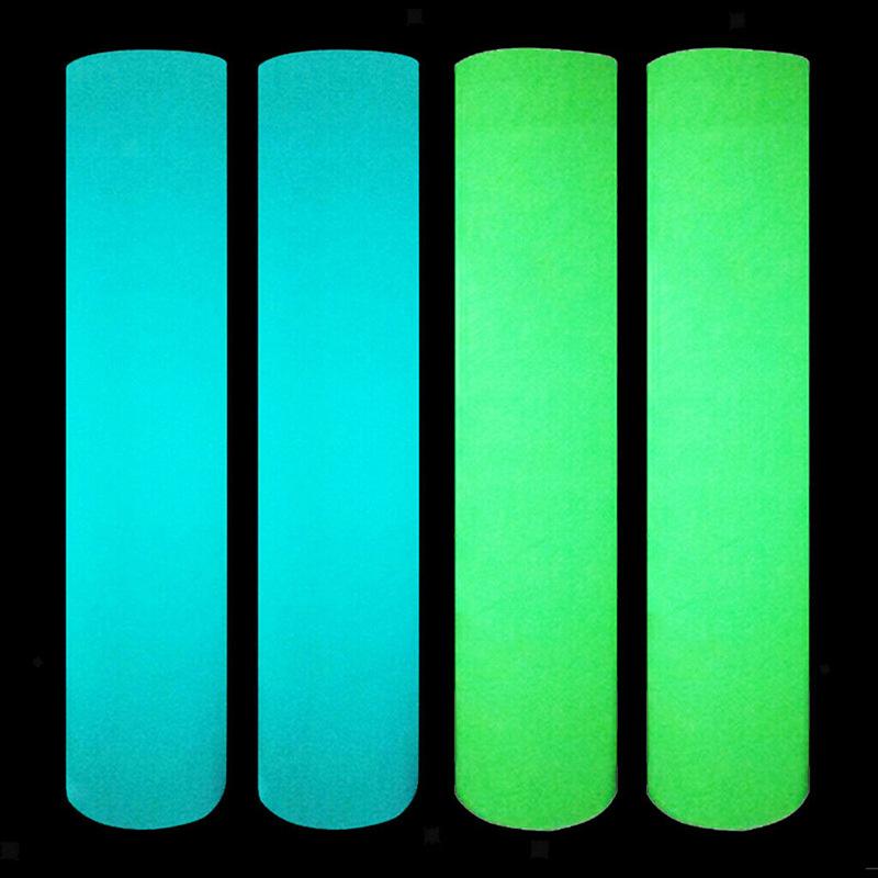 1 Roll Green Blue Luminous Lettering Film Heat Transfer Film Luminous T-Shirt Material Heat Transfer Vinyl