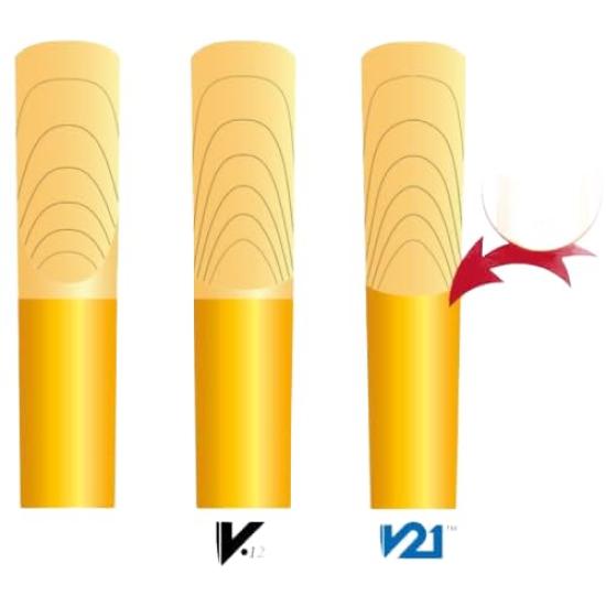 Vandoren Traditional 2 Reed for Bass Clarinet Hardness (Vandoren)
