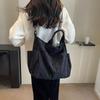 Modische Freizeithandtasche für Damen Umhängetasche Weiches Cord Einzelfarbe Große Kapazität Reißverschluss Damen-Tragetasche für Pendeln Ausflüge
