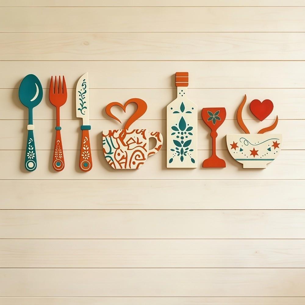 Vintage Rustic Wall Sticker Ornaments Farmhouse Style Creative Hanging Art  Bar