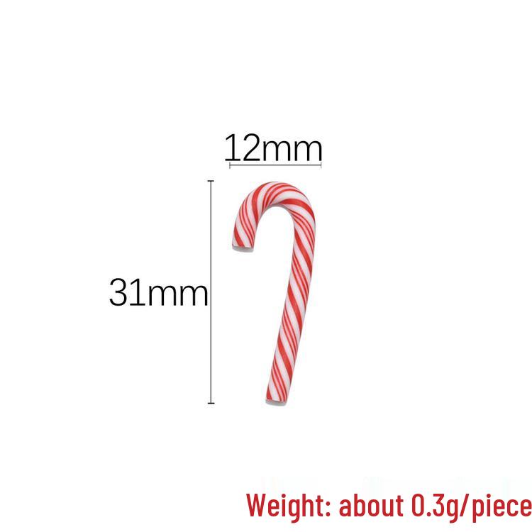 Mini Christmas Tree Resin Ornaments - Red & Green Gift Bag Set