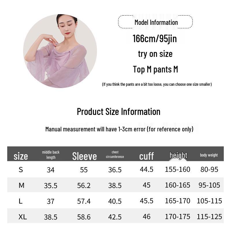 Women's Mesh Long Sleeve Dance Top - Body Shaping, Autumn/Winter, Classical Chinese Style