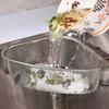 Kitchen Sink Drain Basket Stainless Steel Triangle Food Vegetables Peel Egg Filter Storage Organizer Kitchen Shelf Rack Drainier
