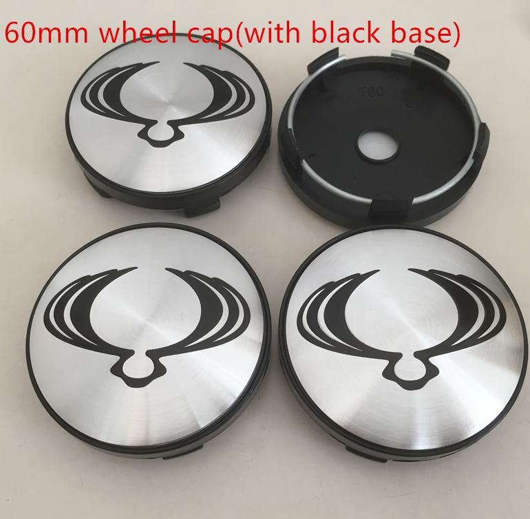 4pcs 56mm 60mm forSsangyong Car Emblem Wheel Hub Center Cap Badge Covers Sticker Styling Accessories