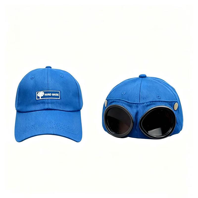 Cute Cat Ears Aviator Sunglasses Hat - Women's & Children's Sunshade Cap