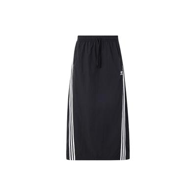 Originals 3-Stripes Patchwork Casual Long Skirt Women Bottoms Black JC6123