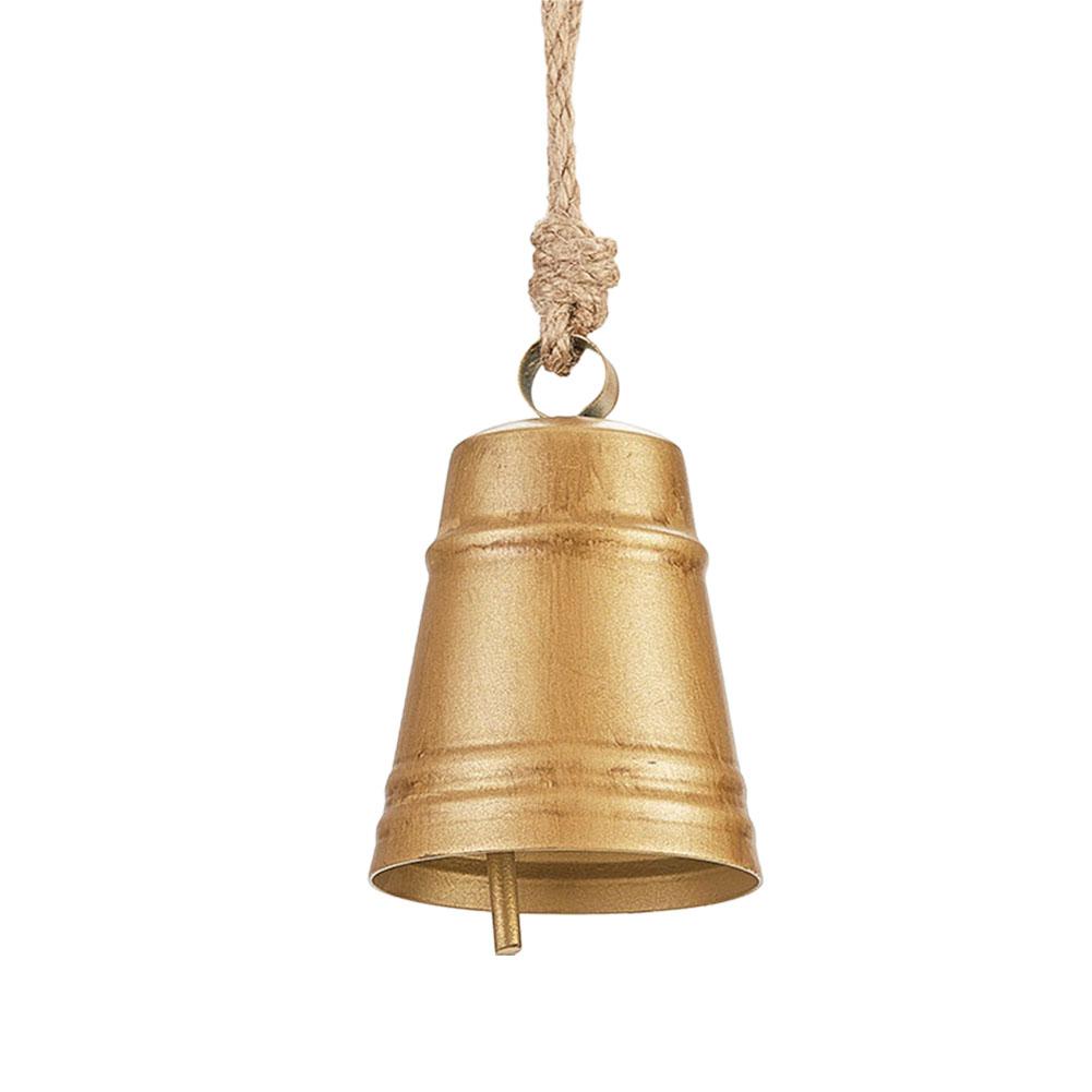 Multifunction Retro Bronze Jingle Hemp Rope Bells Christmas Ornaments Gift Wrap Loud Sound DIY Holiday Crafts Ornament