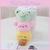 Adorable Plush Bear Animal Keychain Soft Stuffed Toy Cute Car Key Ring Accessory