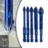 6/8/10/12/14mm Eccentric Drill Bit Precision Drilling High Hardness Triangle Drill Bit Multi-functional Spiral Drill Bit