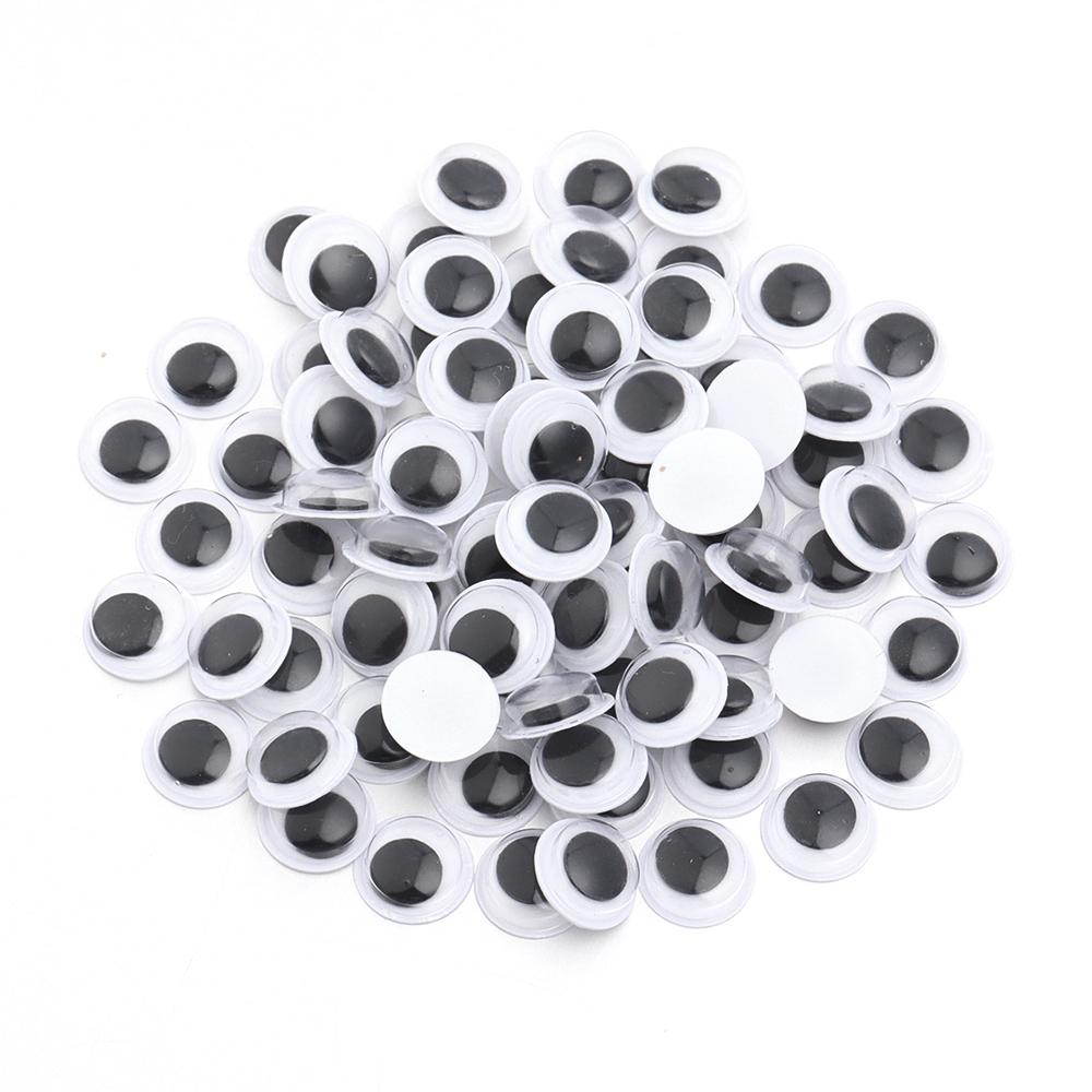 50-500pcs 6-30mm Googly Wiggle Eyes Creative Plastic Cartoon Moving Eyes Activity Eyeball For Children DIY Toys Doll Accessories