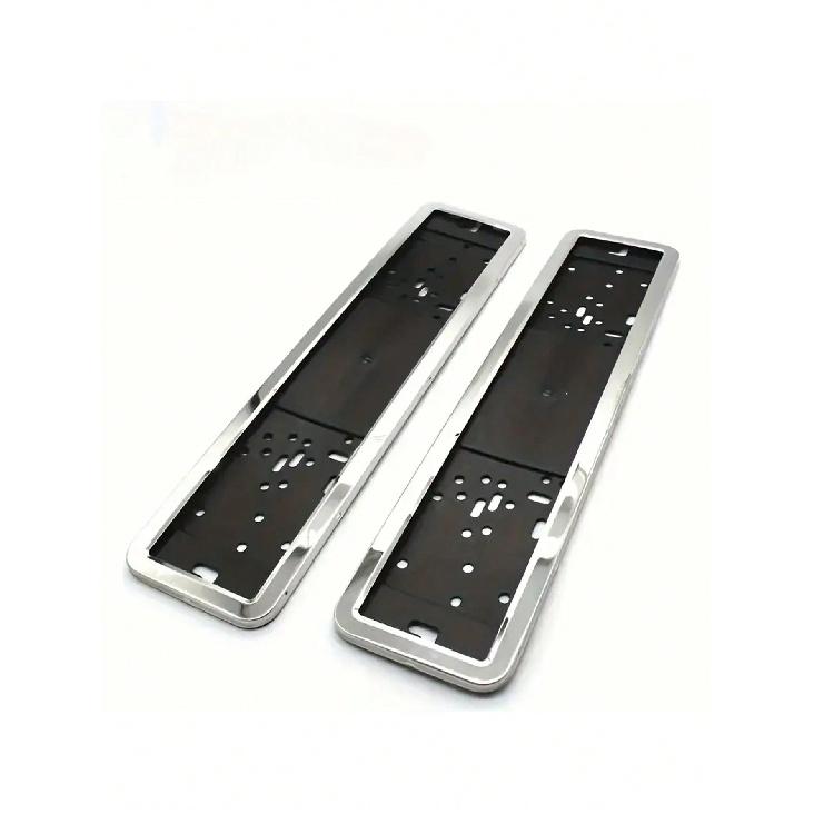 2Pc Stainless Steel EU License Plate Frame – V2A Material with Polished Finish a Thoughtful Gift for Car Enthusiasts License Plate Covers Frames 6