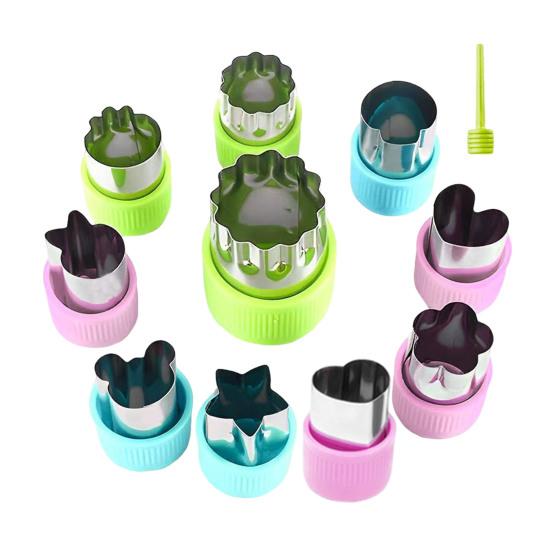 Set de Découpoirs à Biscuits en Acier Inoxydable DYS pour Fruits, Légumes et Pâtisseries, Presse à Biscuits Gâteaux avec Poignée de Protection Sécurisée, Outil de Cuisine Pâtisserie DIY