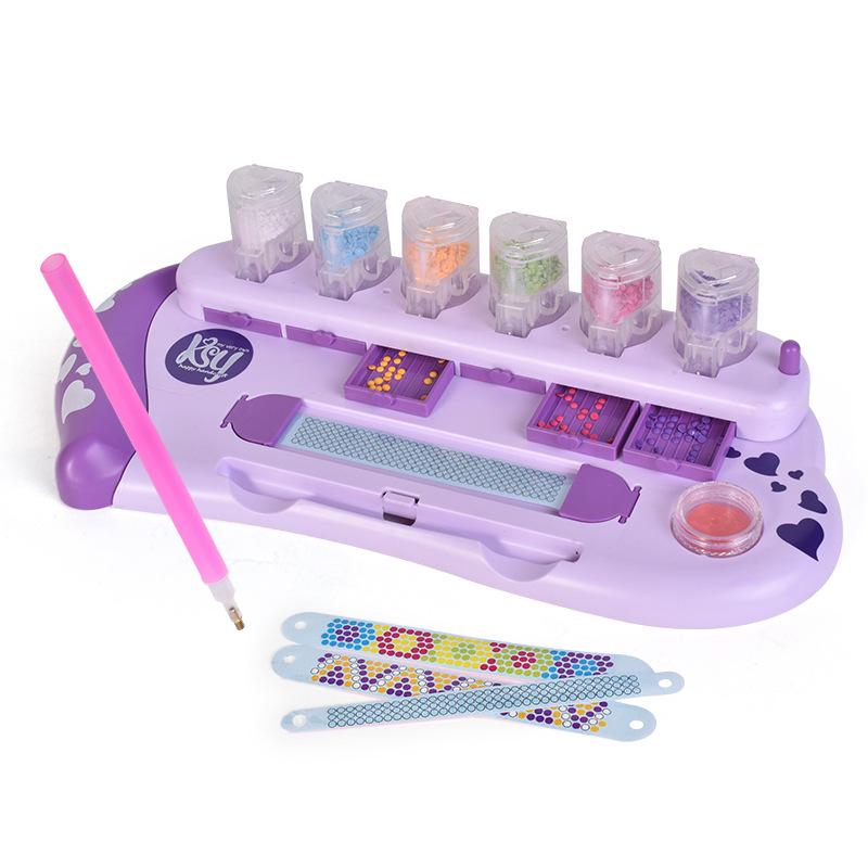 

Набор игрушек с браслетом из стразов: Модные ролевые украшения для детей с наклейками-бриллиантами