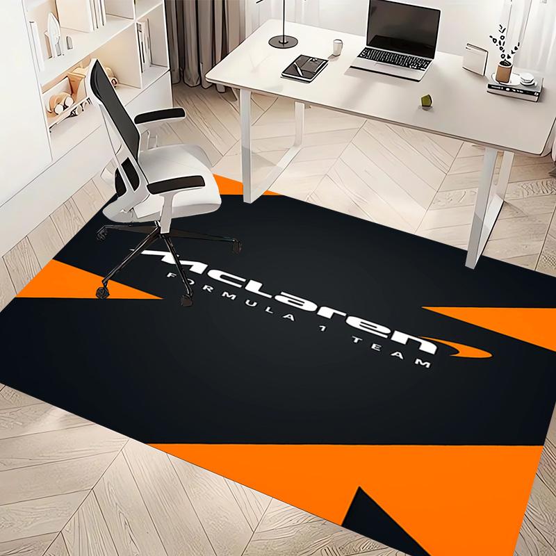 1pc M-McLaren logo Print Area Rug - Soft, Washable Non-Slip Indoor Mat, Living Room, Home Office Decorative Rug,Office Decorative
