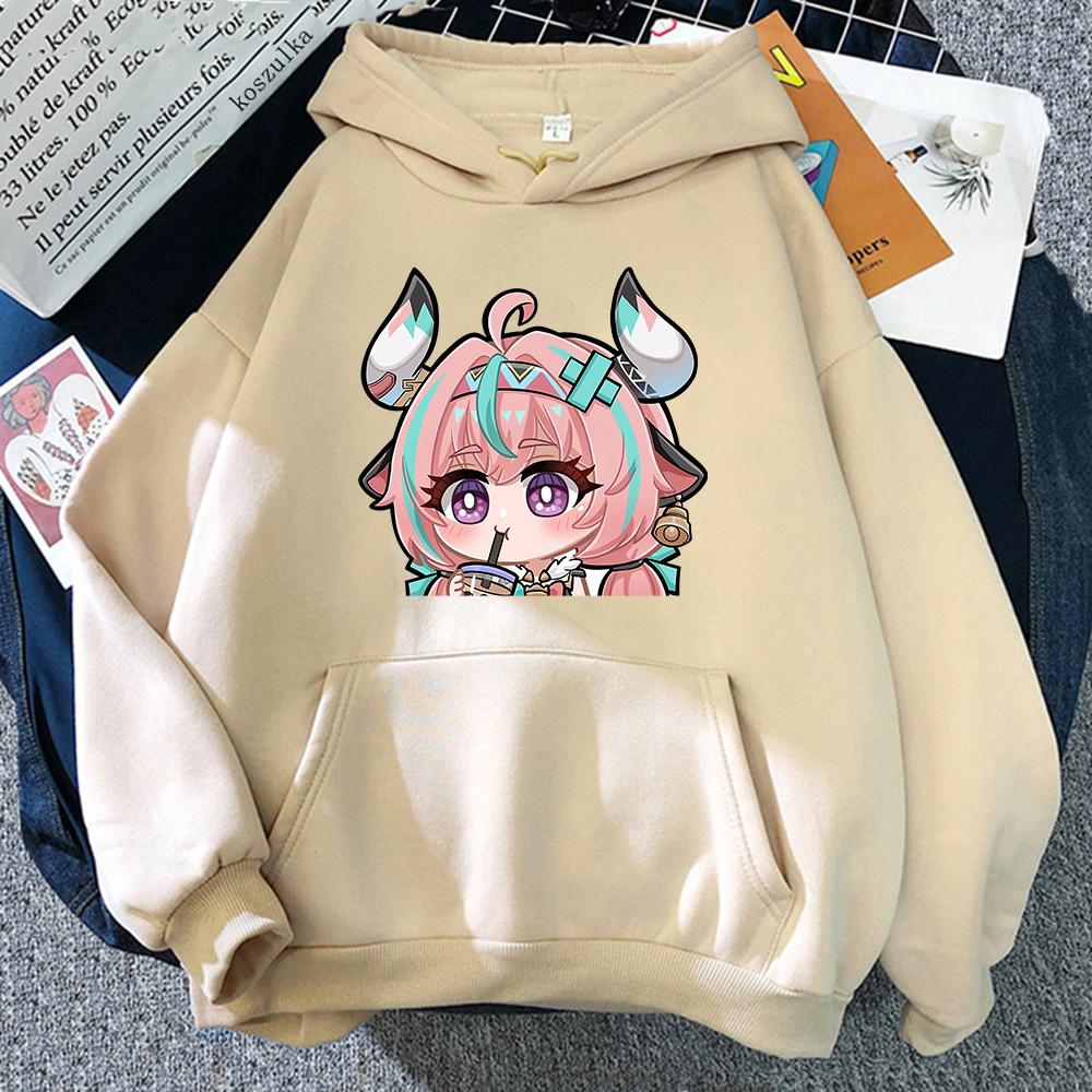 Anime Genshin Impact Varesa Hoodie 2025 Retro Damen/Herren Hoodies Kawaii Herbst Winter Kleidung Ästhetisches Sweatshirt Vintage