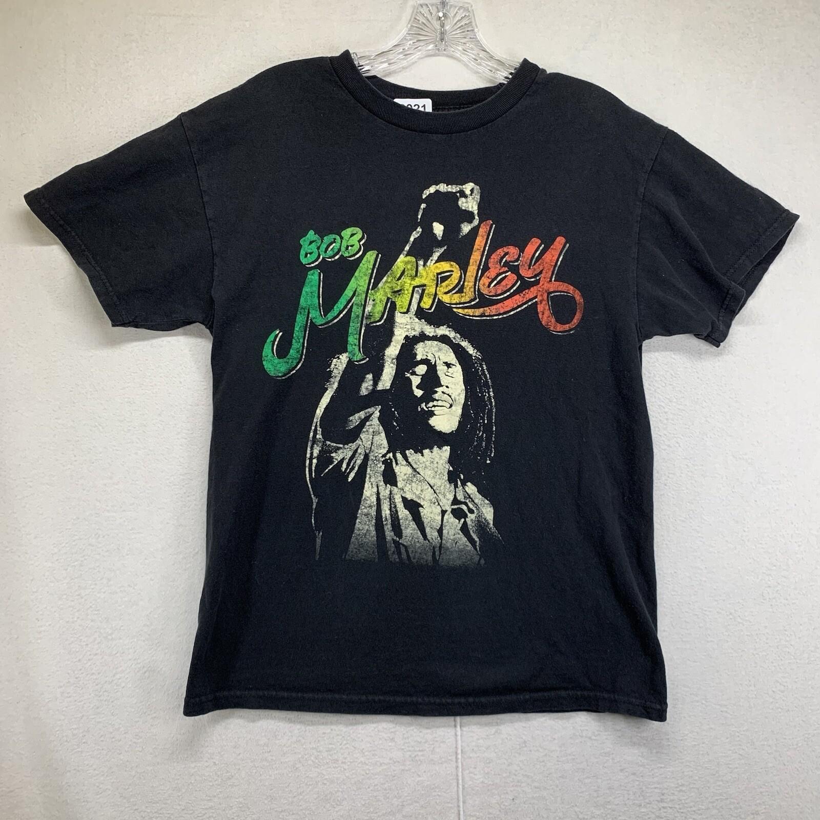 Bob Marley Band T Shirt Mens Small Black Zion Rootswear Music Reggae Tee 4XL