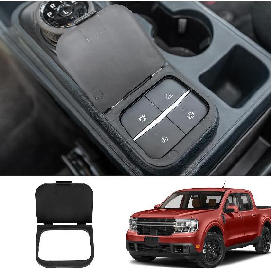 Center Console Button Cover Compatible with -2025 Ford Maverick Gear Shift Button Cover Shifter Switch Panel Button Cover for 2024 Maverick