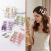 1 Set Snap Closure Kids Hair Clips Yarn Bow Kids Hair Clips Set Hair Clips Set  Party Outfits