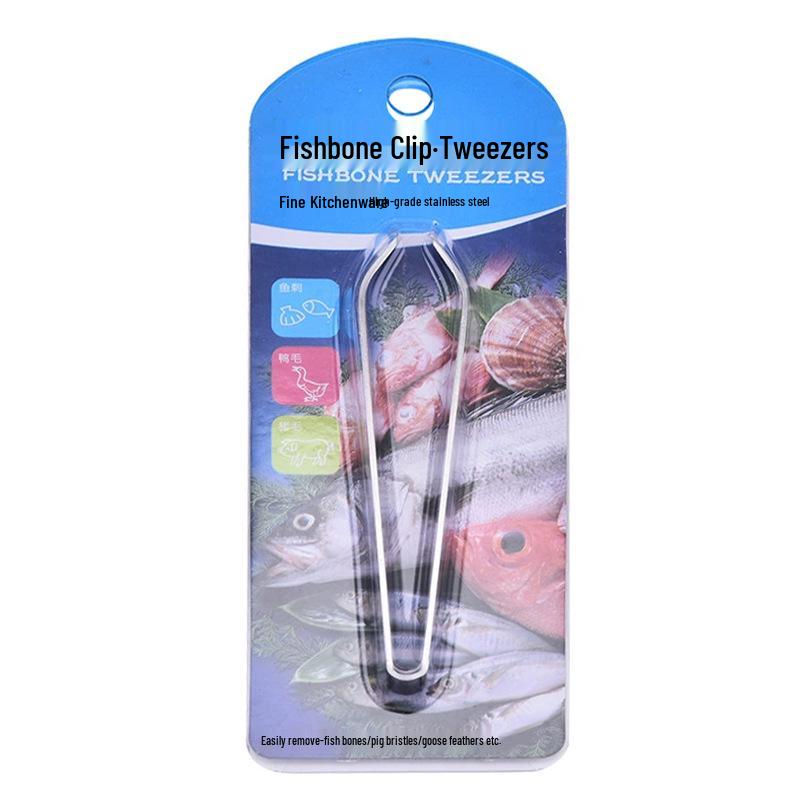 Multifunktionale Küchenpinzette aus Edelstahl zum Entfernen von Fischgräten & Geflügelfedern