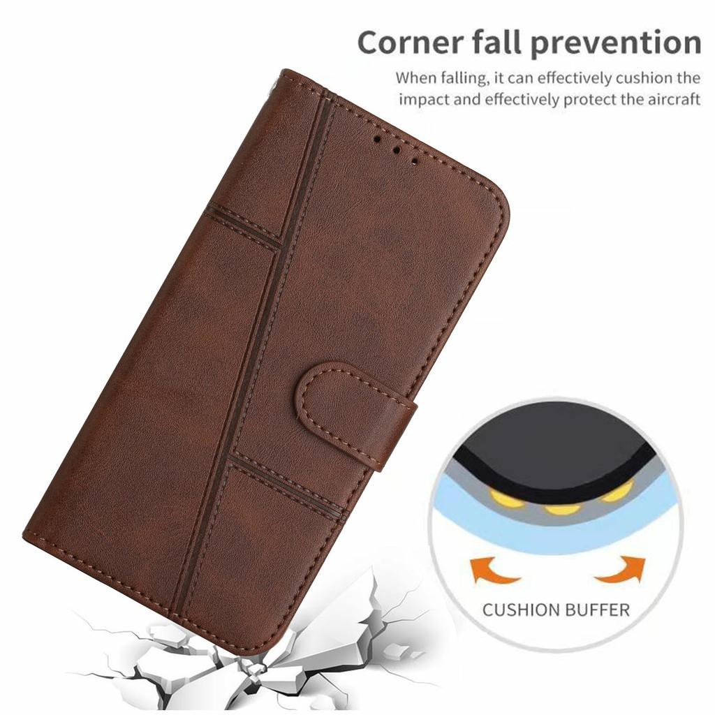 For Motorola Moto G15 4G Case Stand Flip Protective Leather Phone Cover