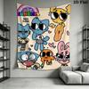 The Amazing World of Gumball Pattern Home Decor Tapestry, Wall Hanging, Decorative RV Wall Cloth.MGT0918343