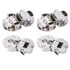 4pcs Zinc Alloy Concealed Cabinet Hinge Semicircular Folding Door Hinge Flap Door Hinge  Desks