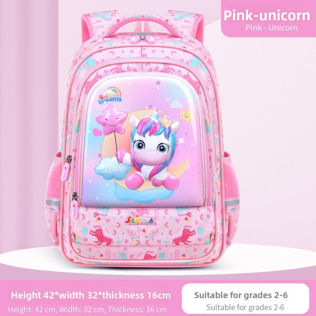 Childrens 3d Leather School Backpack With Breathable Waterproof Fabric For Kids