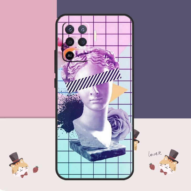 

Great Wave Retro Cyber Statue Case For Oppo A60 A40 A80 A5 Pro A15 A16 A17 A57 A77 A94 A74 A54 A76 A96 A18 A38 A58 A78 A98 OPPO A40 A40m