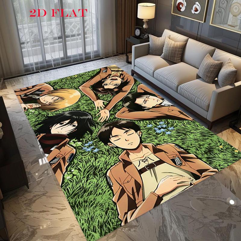 Attack Titan Anime Print Carpet Doormat Floor Mats Doormat Dormitory Decoration Bathroom Mat
