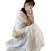 2025 yellow horn bag women's new light luxury niche high-end single shoulder crossbody dumpling bag