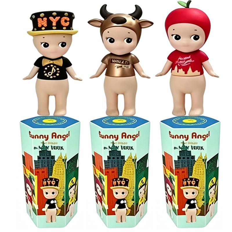 New Angel Figure  New York Series Cute Cake Mini Figurines Dolls Children's Birthday Gifts Ornament