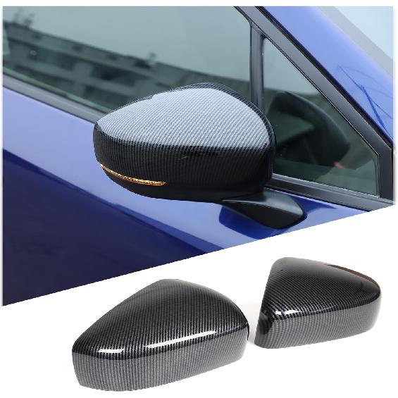 PIUGILH Exterior Rearview Mirror Cover Compatible with Subaru Crosstrek 2023 2024, ABS Side View Mirror Guard Cover, 2Pcs (Carbon Fiber Pattern) Carbon Fiber Pattern
