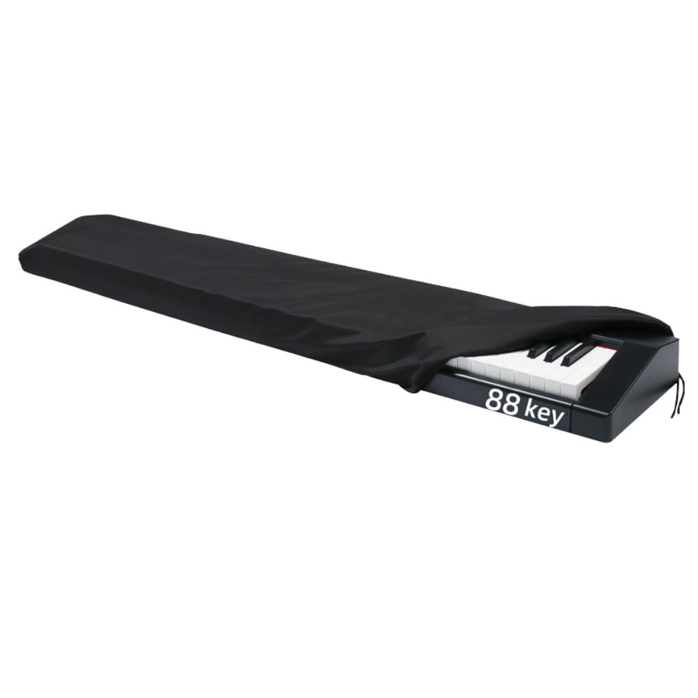 Ideamall Electronic Piano Electronic Keyboard Piano Key Stain and Scratch Black Cover, Cover, Resistant, (88 Keys)