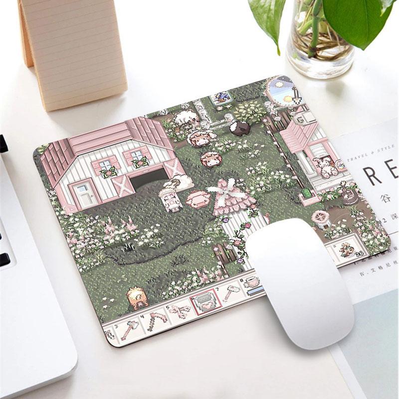 Stardew Valley Mauspads Kleine Mauspads Gamer PC Mauspads Sakura Computertischmatte Maus Teppich Gaming für Maus Tastatur Pads