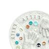 DIY Handprint Stepping Stone Kit, Mother's Day Keepsake Craft Gift, Garden Stone Making Set with Colored Stones for Indoor Outdoor Decor