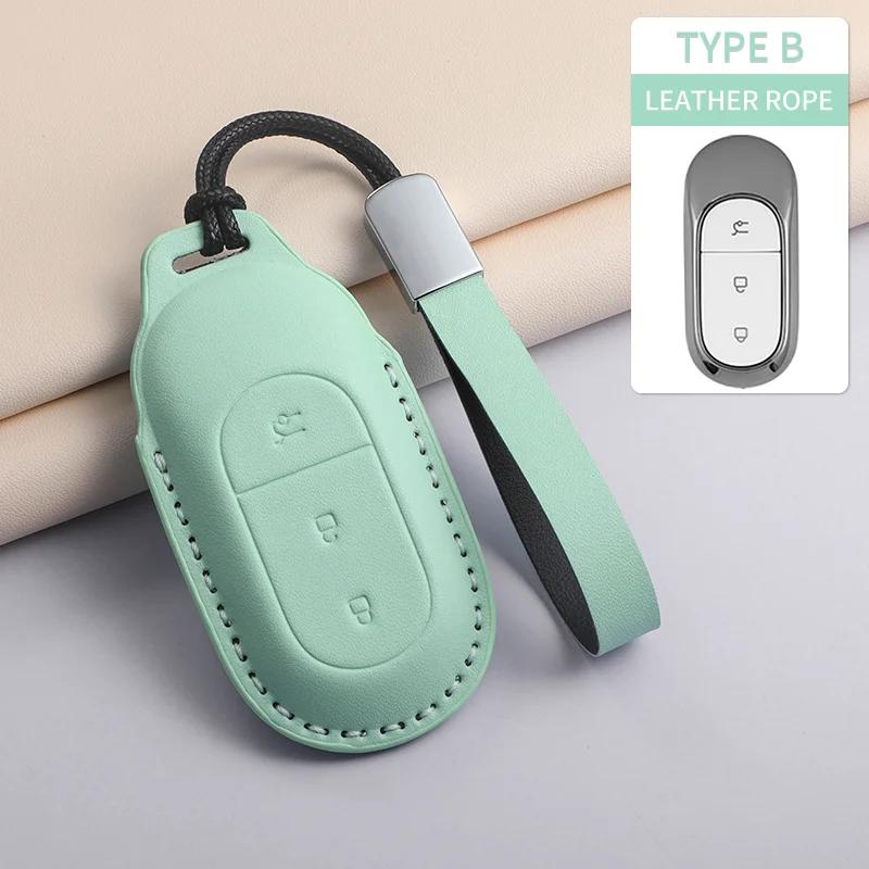 Car Key Case Cover For Leapmotor T03 S01 C11 For Leapmotor C01 T03 S01 C11 Pu Leather Car Keychain